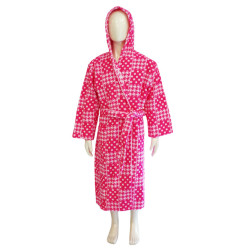 Халат за Деца Геометрия цвят циклама